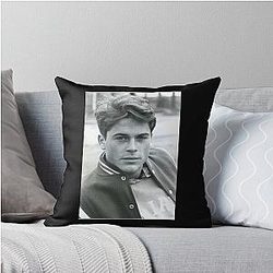 Young Rob Lowe Throw Pillow