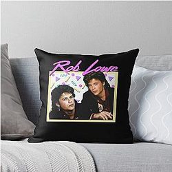 For Men's 80's Rob Lowe Throw Pillow