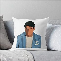 Mens Funny Rob Lowe Throw Pillow Available in Multiple Sizes and Colors