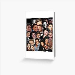 Rob Lowe photo collage Greeting Card