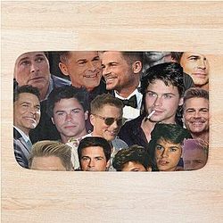 Rob Lowe Photo Collage Bath Mat