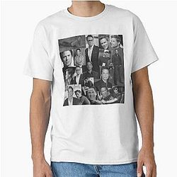 Rob Lowe Actor Black Aesthetic Collage Classic T-Shirt