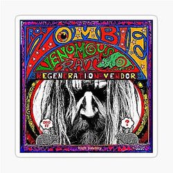 Rob Zombie rat regeneration vendor sticker