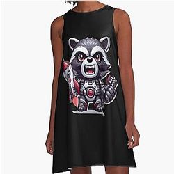 Rocket Raccoon A-Line Dress