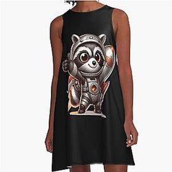 ROCKET RACCOON A-Line Dress