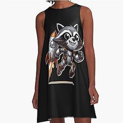 ROCKET RACCOON A-Line Dress