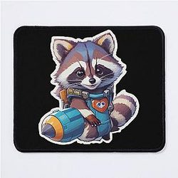 Rocket raccoon - Rocket guardians Sticker Adorable Sticker Showcasing the Cute and Powerful Superhero Must-Have for Fans of the Avengers Iconic Superhero Mouse Pad