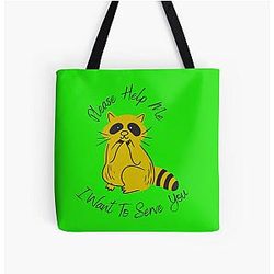 Rocket Raccoon All Over Print Tote Bag