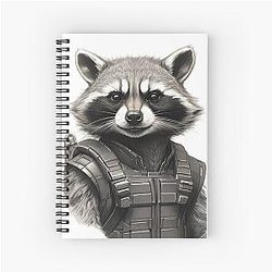 Rocket Raccoon Spiral Notebook