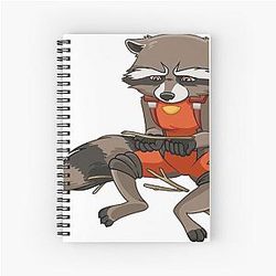 Rocket Racoon Spiral Notebook