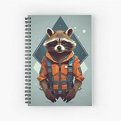 Rocket Raccoon Spiral Notebook