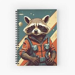 Rocket Raccoon Spiral Notebook