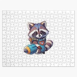 Rocket Raccoon Guardians Sticker Showcasing the Cute and Powerful  Superhero Must-Have for Fans of the Avenger's Iconic Superhero Jigsaw Puzzle