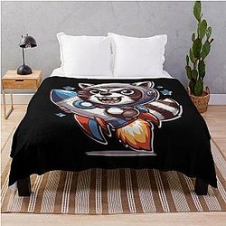 Rocket Raccoon Vintage Throw Blanket