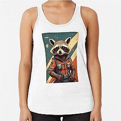 Rocket Raccoon Racerback Tank Top