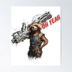 Rocket Raccoon Avengers Poster
