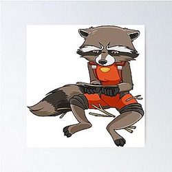 Rocket Raccoon Sadness Poster