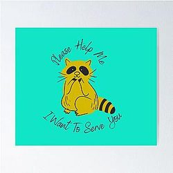 Rocket Raccoon Seeking Help Poster