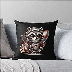 Rocket Raccoon Throw Pillow