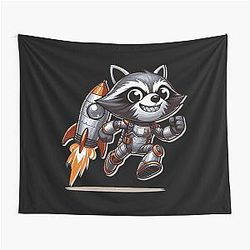 Rocket Rocket Raccoon Tapestry