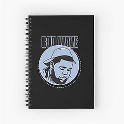 Rod Wave Blue Spiral Notebook