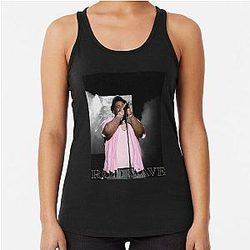 Rod Wave Concert Black Racerback Tank Top