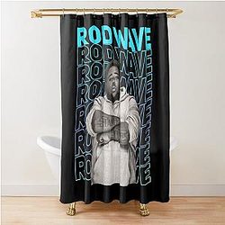 Rod Wave Shower Curtain