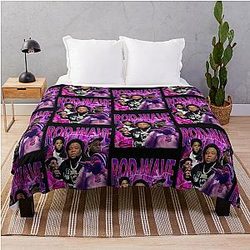 Rod Wave Retro Throw Blanket