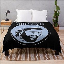 Rod Wave Blue Throw Blanket