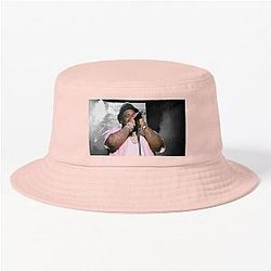 Rod Wave Concert Black Pink Bucket Hat