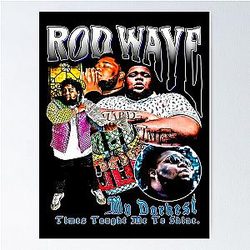 Rod Wave Vintage Poster