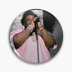 Rod Wave Concert Black Pink Pin