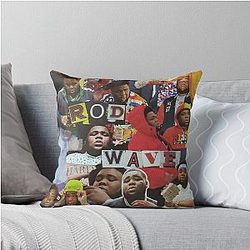 Rod Wave Collage Throw Pillow