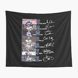Cowboys Michael Irvin Roger Staubach Tapestry