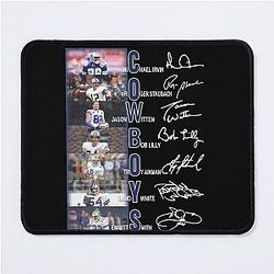 Cowboys Michael Irvin Roger Staubach Mousepad