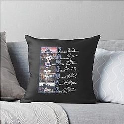 Cowboys Michael Irvin Roger Staubach Throw Pillow