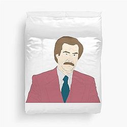 Ron Burgundy Duvet Cover