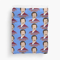 Ron Burgundy Duvet Cover