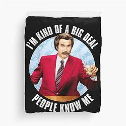 Anchorman Ron Burgundy I'm Kind of a Big Deal Duvet Cover