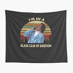 Ron Burgundy In A Glass Case Of Emotion Vintage Anchorman Inspired Movie Tapestry