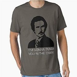Ron Burgundy - I'm gonna punch you in the ovaries Essential T-Shirt