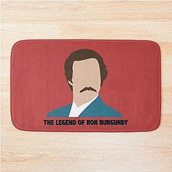 Ron Burgundy Bath Mat