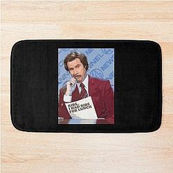 Ron Burgundy Ribs Bath Mat