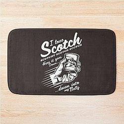 Ron Burgundy I Love Scotch Scotch Bath Mat