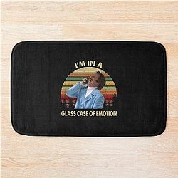 Ron Burgundy In a Glass Case of Emotion Vintage Anchorman Inspired Movie Bath Mat