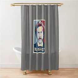 Ron Burgundy Portrait Artwork Shower Curtain