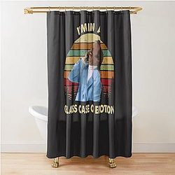 Ron Burgundy In A Glass Case Of Emotion Vintage Anchorman Inspired Movie Shower Curtain