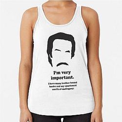 Ron Burgundy Racerback Tank Top