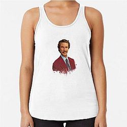 Ron Burgundy Shirts Racerback Tank Top