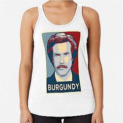 Ron Burgundy Portrait Artwork Classic Racerback Tank Top